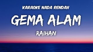 Raihan - Gema Alam Karaoke Lower Key Nada Rendah