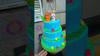 3Tier cake design 😘#shorts #trendingshorts #shortsfeed #viralvideo #cakedesign@chandancakeideas