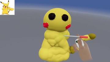 Modeling Pikachu from Memory in Oculus Medium (Yikes)!