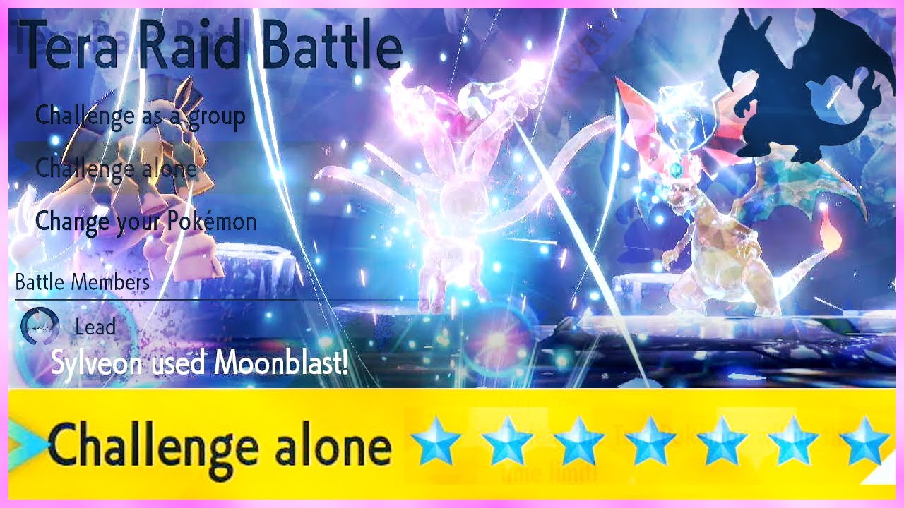 How to EASILY beat 7 Star Charizard Raid Battle SOLO With Sylveon! Pokemon SV Guide.