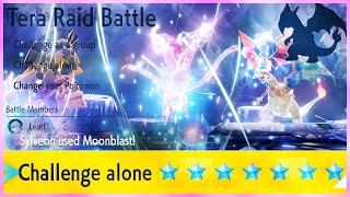 How to EASILY beat 7 Star Charizard Raid Battle SOLO With Sylveon! Pokemon SV Guide.