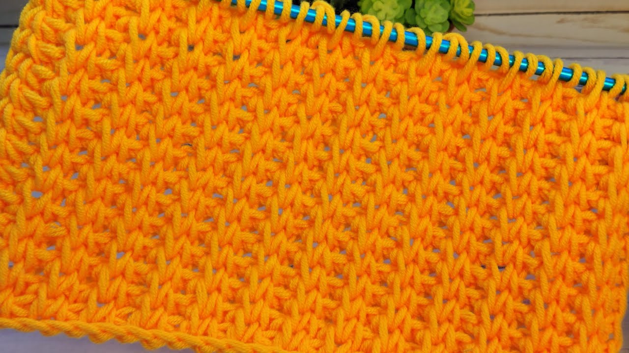 The WOW Factor Tunisian Crochet Stitch That's Super Simple! 😍💖