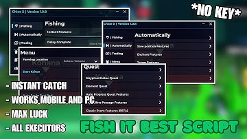 FISH IT SCRIPT (UPDATED!) – Instant Fishing, Auto Events, Zero Delay | Kaitun And MORE! *NO KEY*