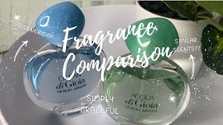 Fragrance Comparison: Giorgio Armani | Acqua and Ocean Di Gioia | Fresh & Clean Scents