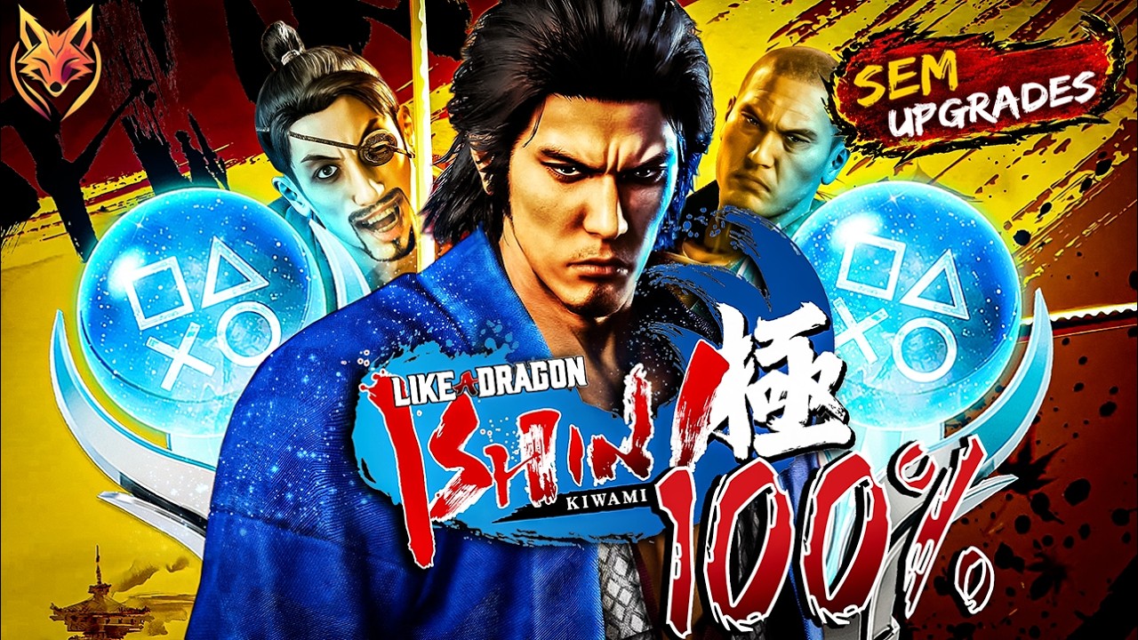 Só 0,7% têm a platina e eu deixei PIOR! - Like a Dragon Ishin