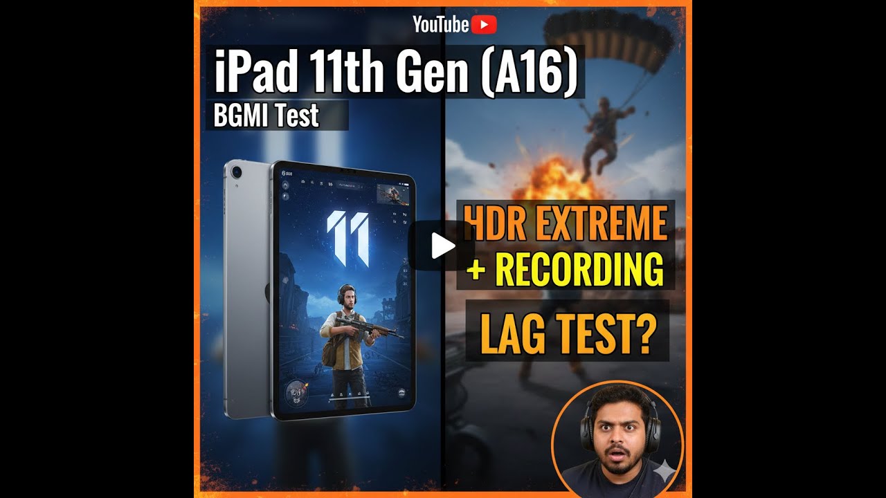 iPad 11th Gen (A16) BGMI Test - HDR Extreme + Recording | Lag Test ...