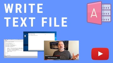 How to Write a Custom Text File Using MS Access VBA