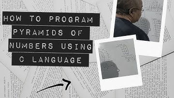 How to create pyramids of numbers using C language