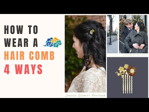 4 façons de porter un peigne à cheveux | Tutoriel coiffure facile