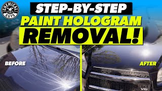 How To Remove Holograms From Black Car Paint