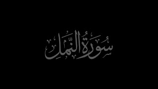 Surah An-Naml  27  recited by Muhammad Siddeeq al-Minshawi Mujawwad With Arabic Text