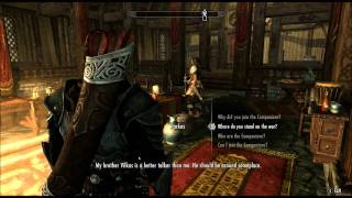 Skyrim: Speak with the leader of the Companions