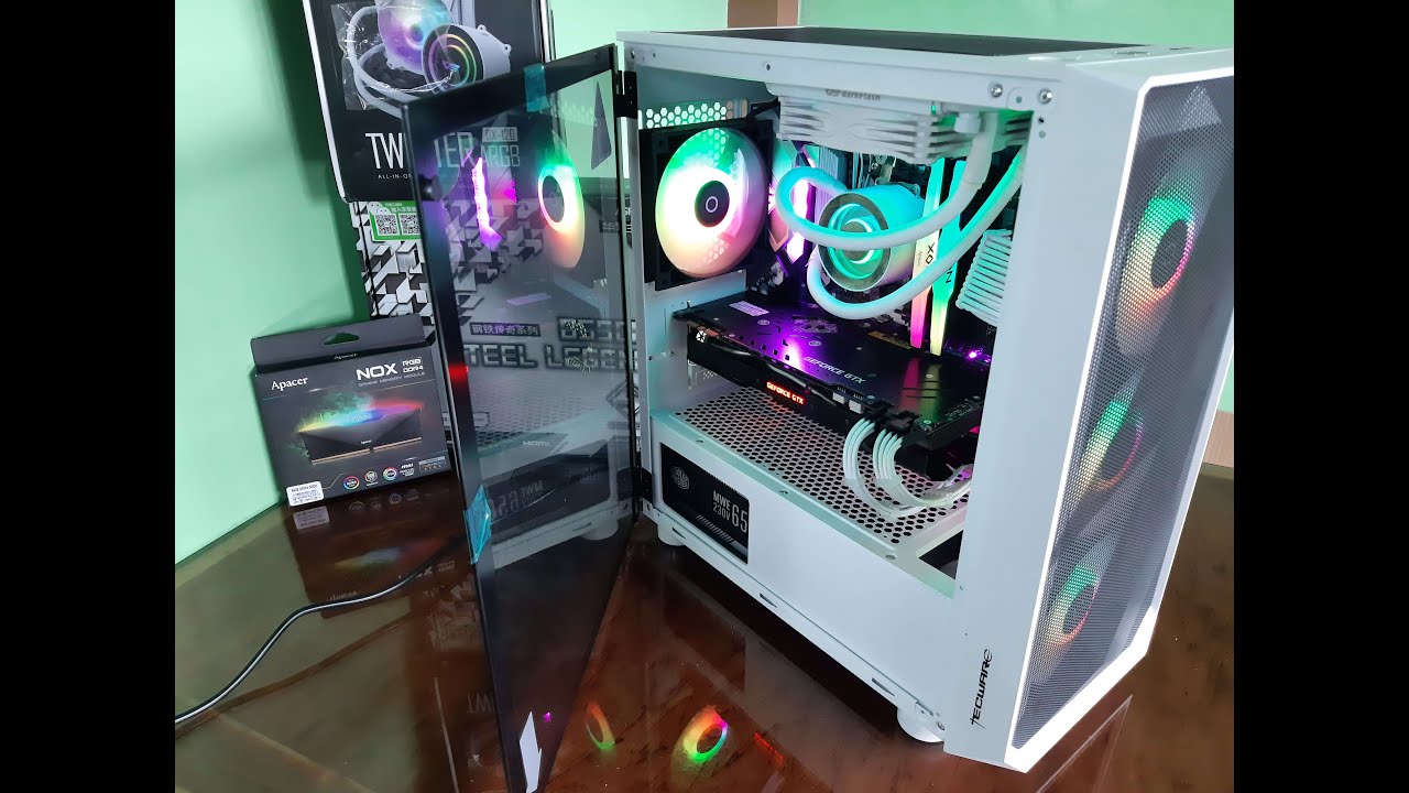 Ryzen 5 3600,Asrock B550m Steel Legends, Galax GTX 1070 EX - YouTube