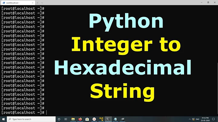 Python Convert Integer to Hexadecimal String