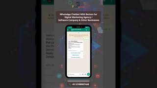 🔸WhatsApp ChatBot With Button For Digital Marketing Agency / Software Company & Other Businesses.🔸 screenshot 4