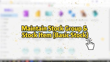 SQL Account | Maintain Stock Group & Stock Item