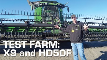 2025 John Deere X9 and HD50F at the Leading Edge Test Farm