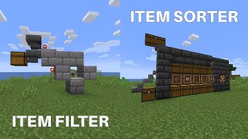 Minecraft ITEM FILTER/SORTER (Overflow protection, Tileable) - 1.17