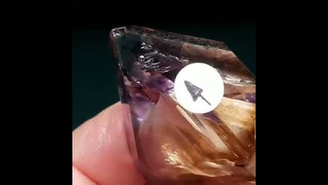 Double Terminated Smoky Amethyst Enhydro Brandberg Crystal