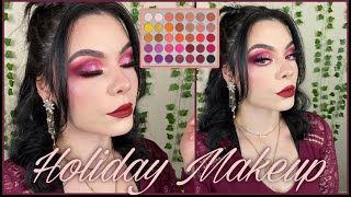 BURGANDY AND ROSE GOLD CUTCREASE | JACLYN HILL VOL 2 PALETTE