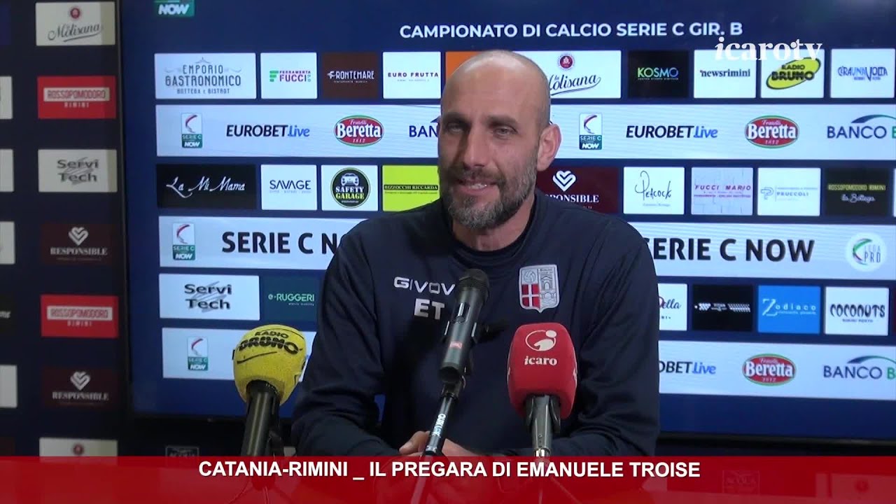 Coppa Italia Serie C: Catania-Rimini, la vigilia di Emanuele Troise ...
