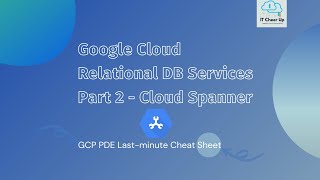 Google Cloud Relational DB Services Part 2 - Cloud Spanner (Last-minute Cheat Sheet Series)