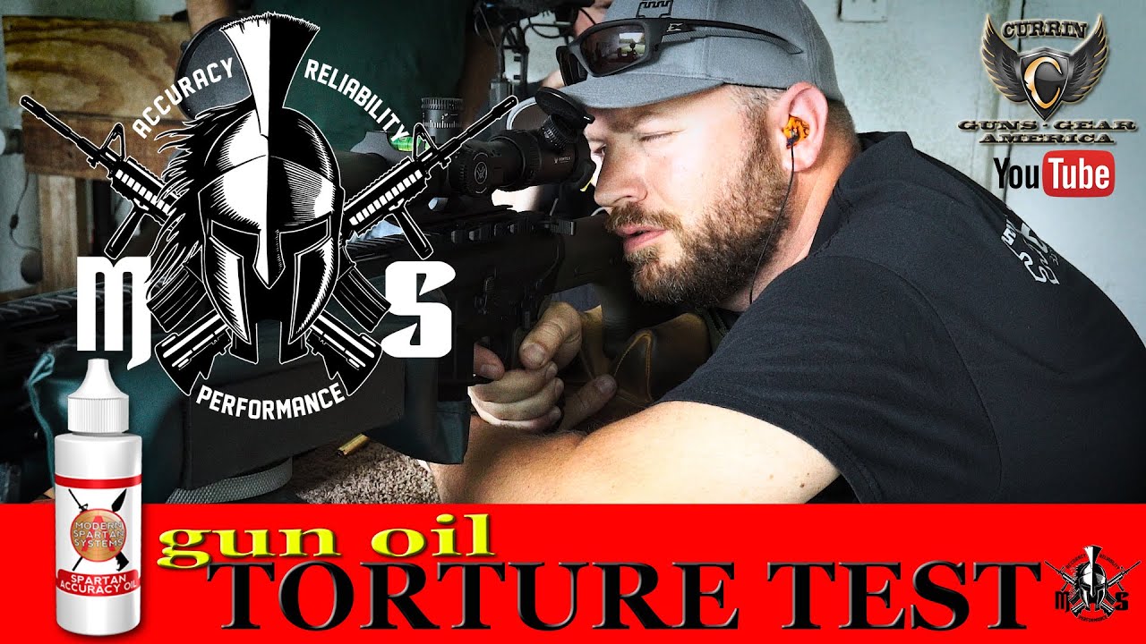 BATTLE AGAINST FRICTION. GUN OIL FRICTION TEST SPARTAN ACCURACY OIL YouTube