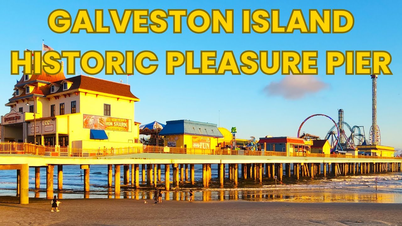 Galveston Island Historic Pleasure Pier Texas Full Tour