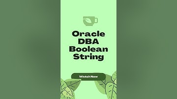 Oracle DBA Boolean Search | Oracle Admin Boolean String 😍😍👍👍#boolean #shorts