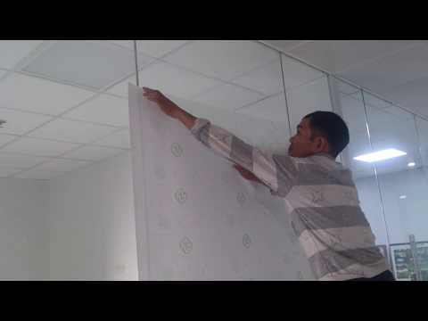Video Cách dán Decal , giấy, kính mờ, poster lên kính, tường - youtube