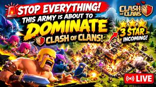 😱 THIS ARMY IS ABOUT TO DOMINATE CLASH OF CLANS! 💀⚔️ | COC LIVE screenshot 1