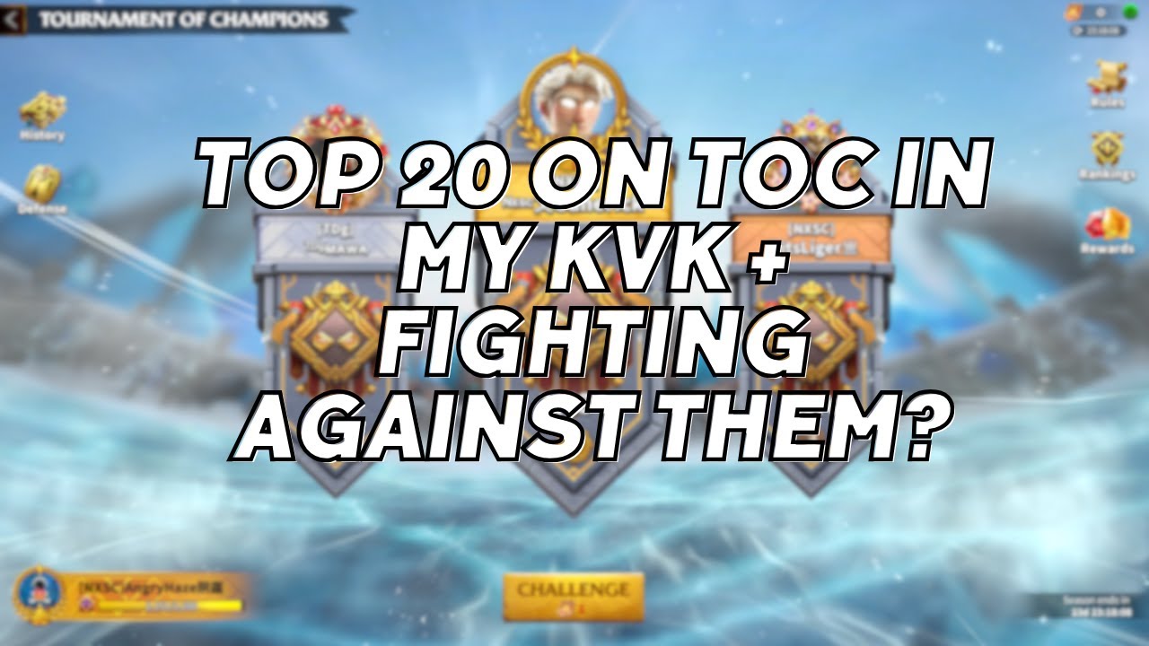 Fighting against High Power Players in TOC? TOP 20 PLAYERS in TOC ...