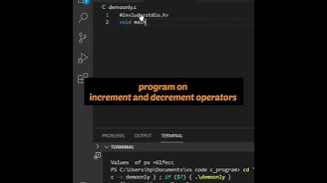 program on increment and decrement operator | Notes on C programming language | Luqman learning lab