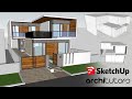 Modeling a modern house in sketchup  architutors
