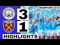 Manchester city Vs West ham 3-1 | Extended HIGHLIGHTS: City Fans Pitch Invasion & All GOALS 🔥🔥