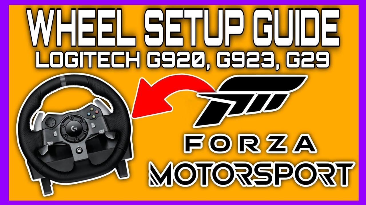 Logitech G920 WHEEL SETTINGS - Forza Motorsport 