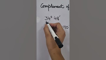 Complement of an Angle .. when question is easy but answer is tricky