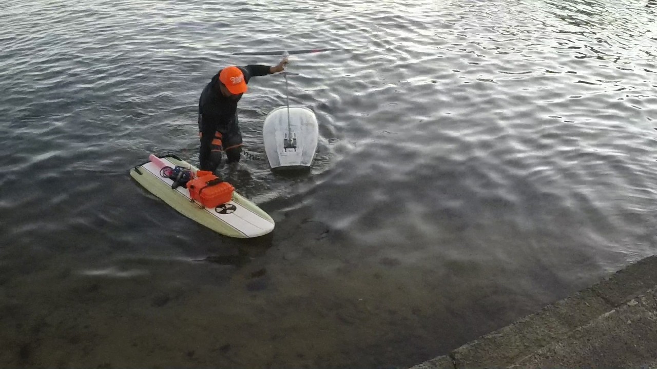 Tow in Foil in Ala Moana