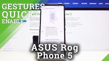 How to Enable Gestures Navigation in Asus ROG Phone 2 – Locate Navigation Settings