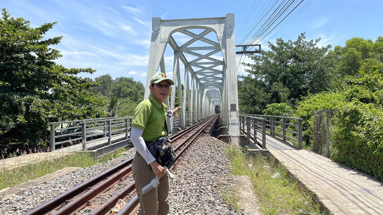 Cầu Sắt Sông Cái Ngọc Hiệp, Nha Trang | Đập Ngăn Mặn Đang Thi Công