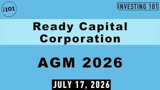 Ready Capital Corporation AGM 2026 | Shareholders Endorse Strategic Commercial Lending Adaptations