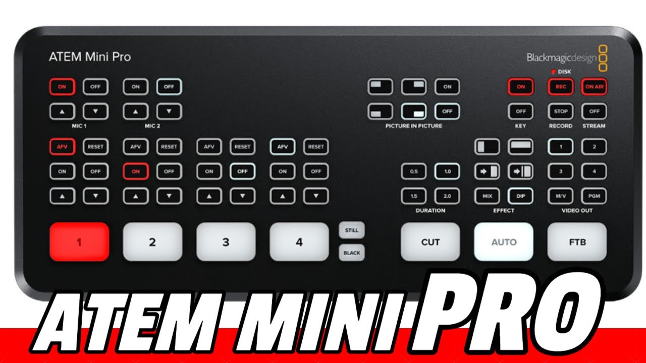 Blackmagic ATEM Mini Pro Demo Production Switcher For Content Creators,  Live Streaming, Church Video