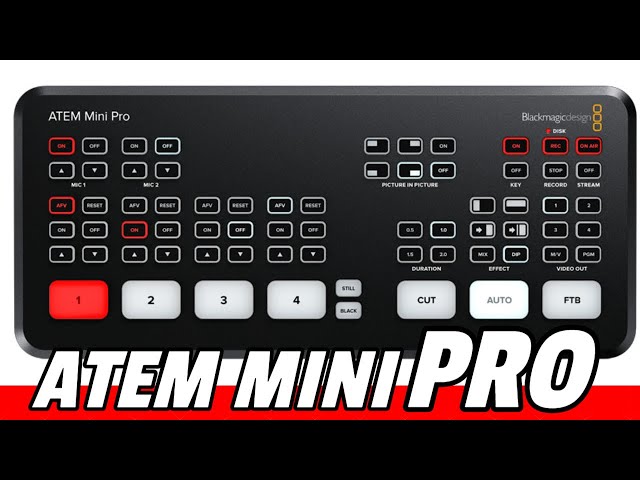 売り切れ必至！ Blackmagic Design ATEM Mini Pro スイッチャー動画