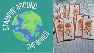 Stampin’ Around the World Video Hop - Theme Monochrome-Using Timeless Charm  #stampinaroundtheworld