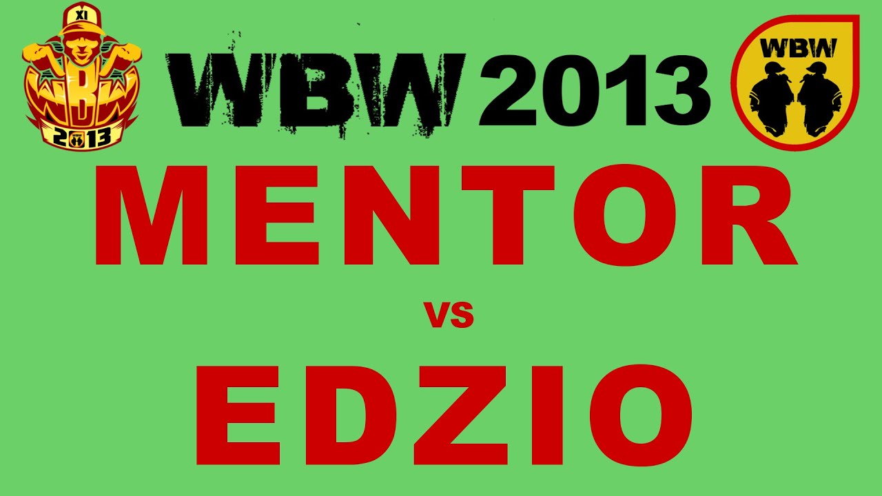 Edzio 🆚 Mentor 🎤 WBW 2013 el.3 (freestyle rap battle)