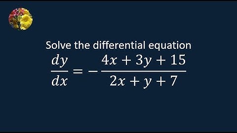 Differential Equations Reducible to Homogeneous Form (MM-9.3-16)