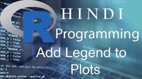 R Programming Tutorial 31 Add Legend to Plots ( हिन्दी)