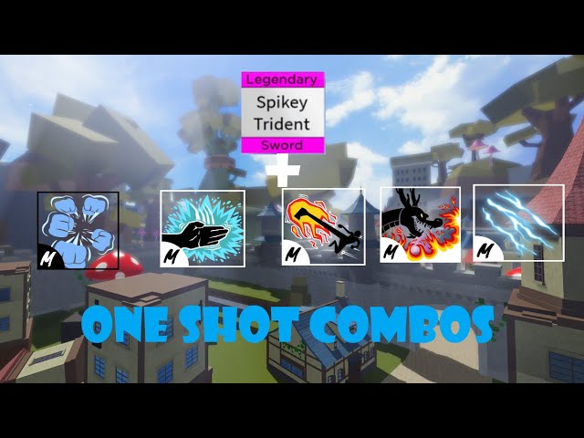 Blox Fruits  COMBO Rubber(gear second) + Spike Trident #bloxfruits #roblox  