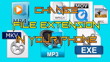 How To  Change File Extensions using Your Android Device