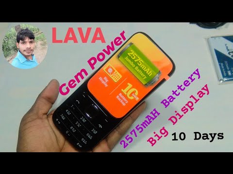 LAVA Gem Power Keypad Mobile Big Battery Big Display